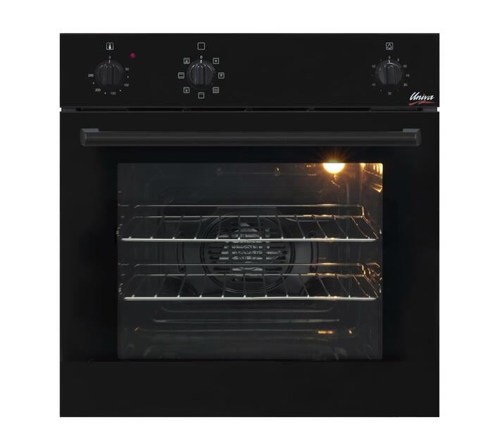 Univa Eye Level Multifunction Oven Black Makro
