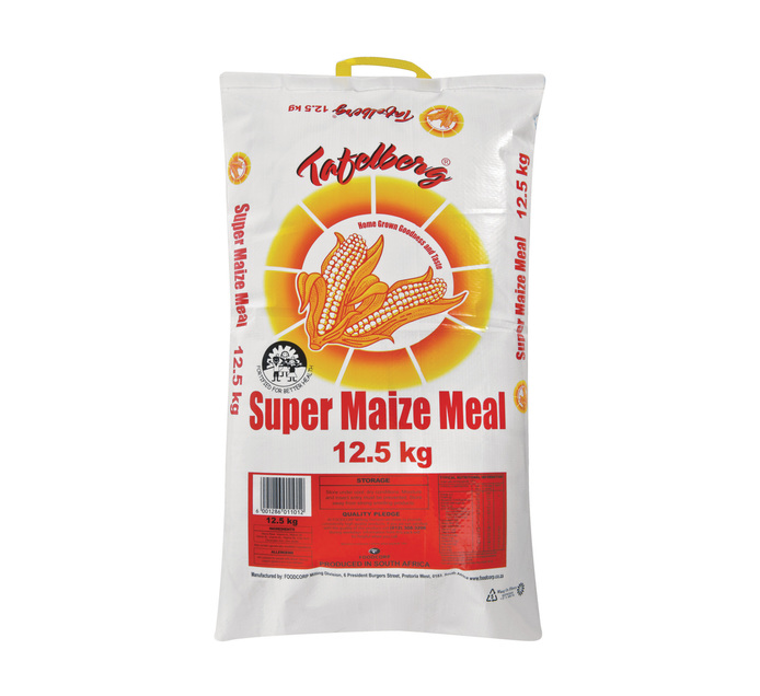 TAFELBERG SUPER MAIZE MEAL 12.5KG Super Maize Meal Bulk Maize Meal