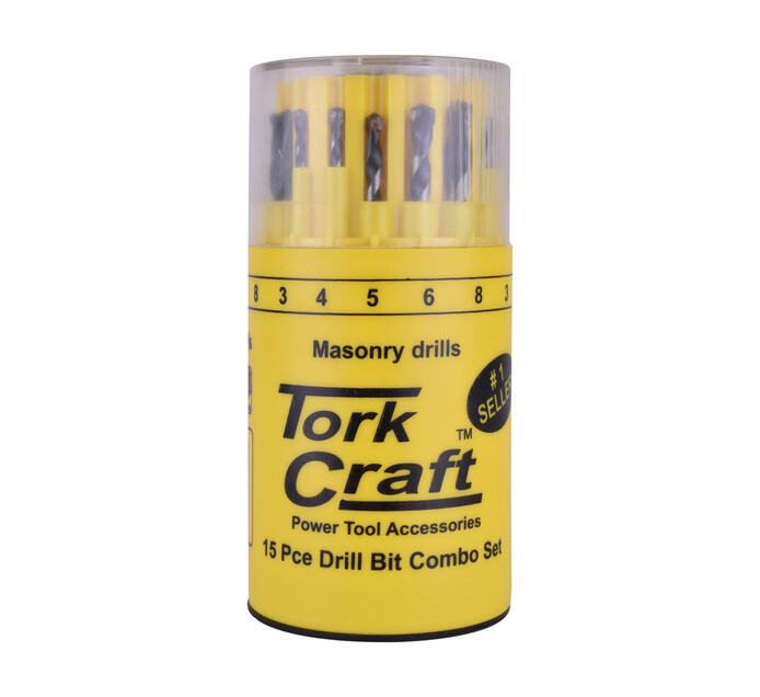 Tork Craft 15 Piece Drill Bit Set Combo 