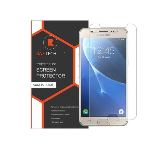 Raz Tech Tempered Glass for Samsung Galaxy J5 Prime G570F (Pack of 2)