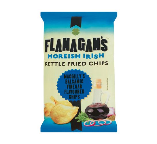 Flanagan's Potato Chips Balsamic Vinegar (18 x 125g)