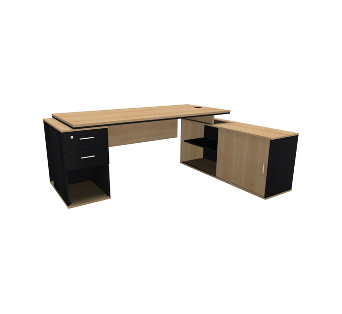 Elite Platinum Exec L Combo Desk Makro
