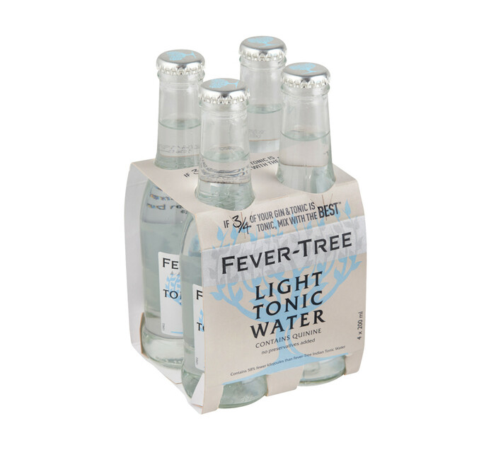 Fever Tree Naturally Light Tonic NRB (4 x 200ml) Makro