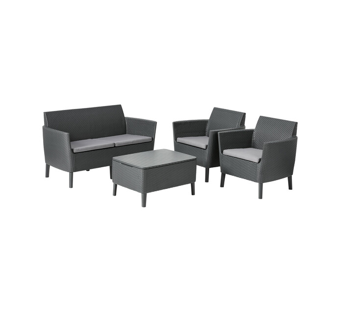 Keter Mo 4 Piece Lounge Set, Keter Patio Furniture