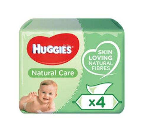 Huggies Baby Wipes Natural Care (3 x 4 x 56's)