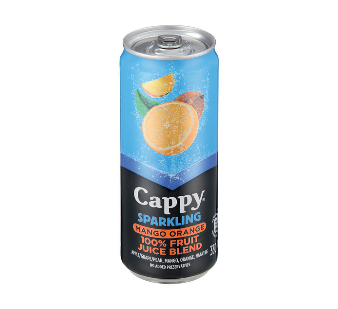 Cappy Sparkling Fruit Juice Mango Orange (24 x 330ml) Makro