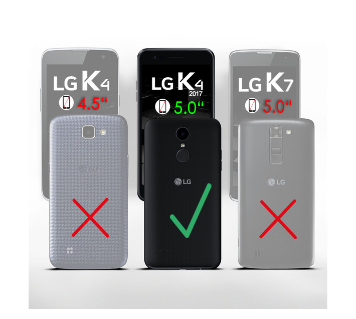 Protective Shockproof Gel Case for LG K4 (2017) - Transparent