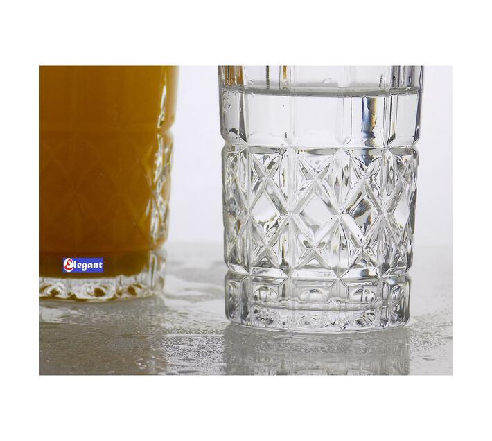 6 Piece Crystal Glass Set Heavy Base 240ml Makro