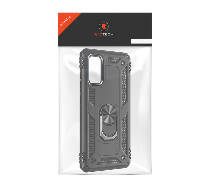 Shockproof Armor Stand Case for Samsung Galaxy S20 - Black