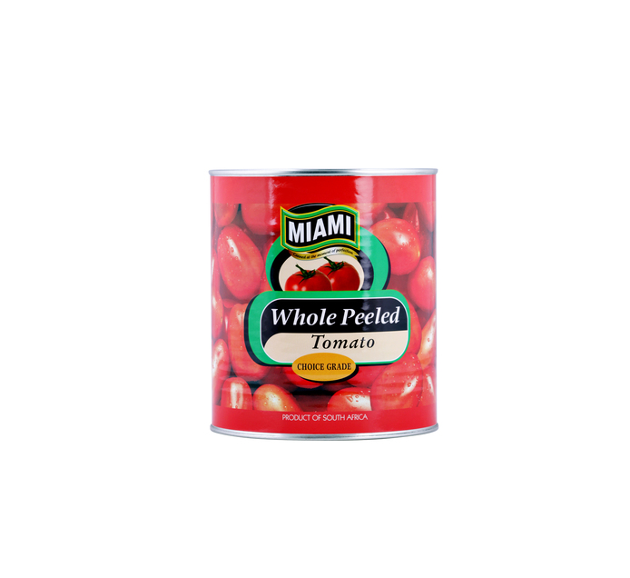 Miami Whole Peeled Tomato (1 x 3kg) Catering Canned Foods Side