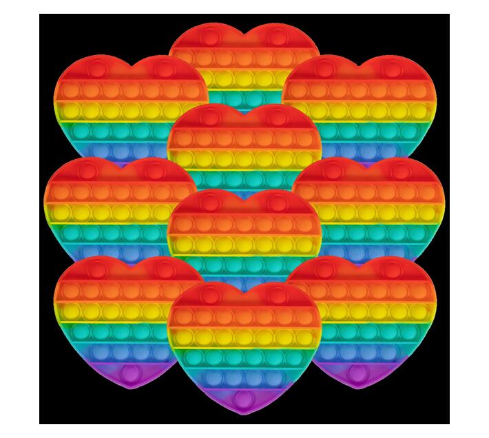 Bulk Pack Pop It Fidget Toys 10X Yellow Orange Makro