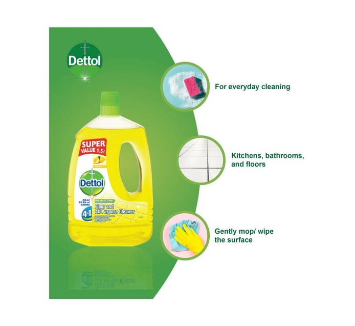 Dettol All Purpose Hygiene Cleaner Citrus (1 x 1.5l)