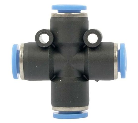 Pu Hose Fitting 4 Way Connector 6mm