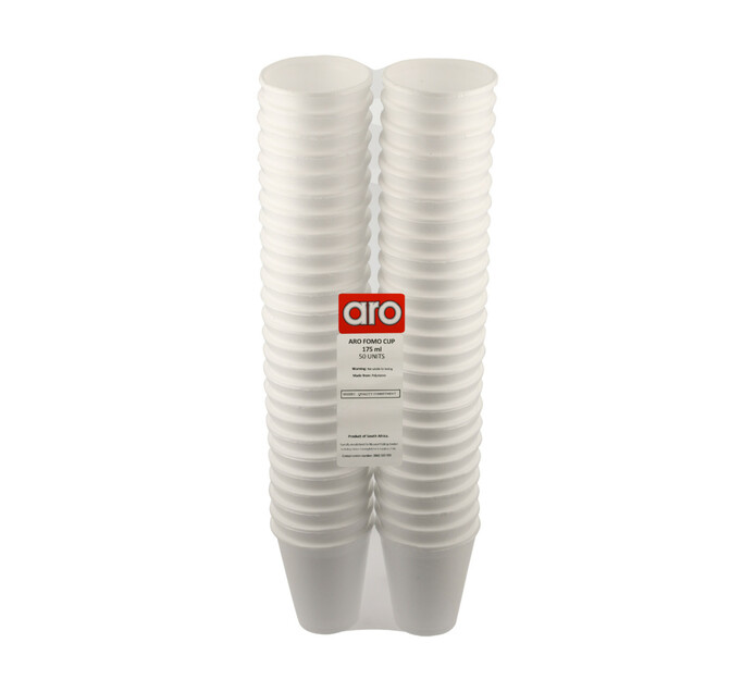 ARO Fomo Cups (1 x 175ml x 50's) Plastic Packaging Plastic Packaging Plastic Packaging