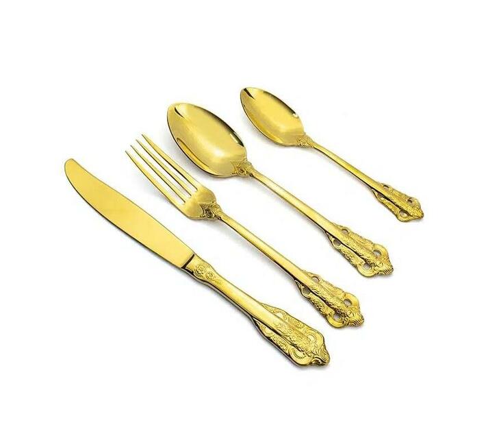 Vintage Gold Cutlery Set 32pcs Makro