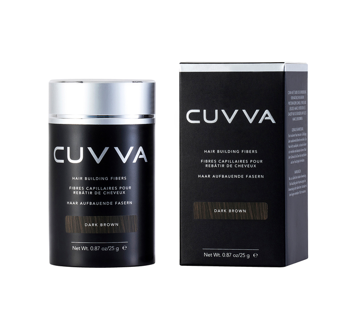 CUVVA Hair Fibers Hair Loss & Thinning Hair Concealer - Dark Brown - 25g