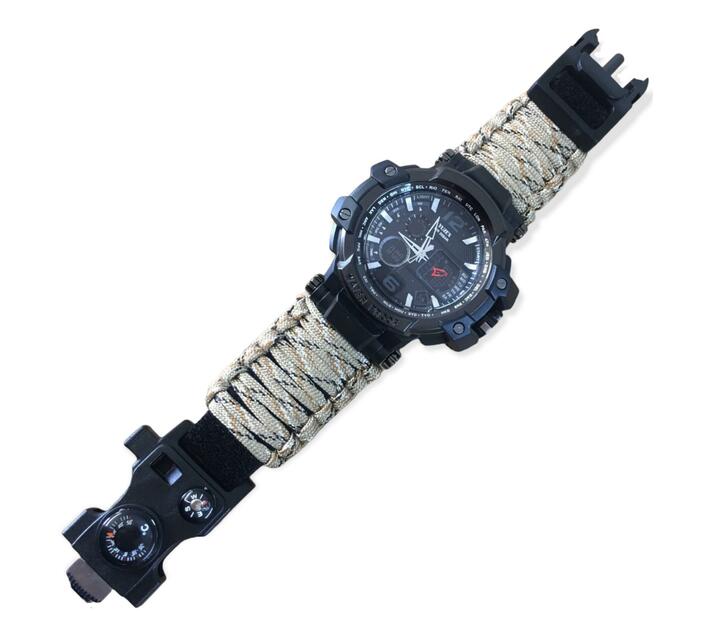 Outdoor, Camping and Survival MultiFunctional Paracord Watch G3