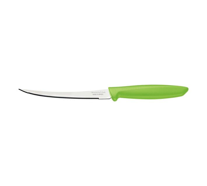Tramontina 5" (13cm) Tomato Knife Plenus Range Dishwasher Safe - Green / Silver