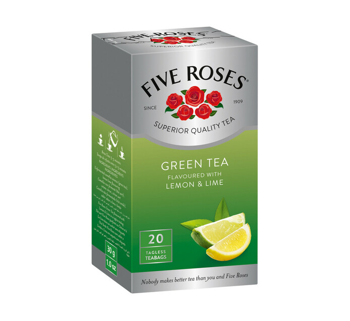 Five Roses Green Tea Lemon & Lime (1 x 20's) Makro