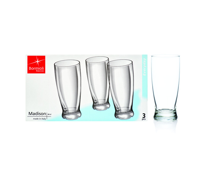 Bormioli Rocco Madison Hiball Glasses 3Pack Makro