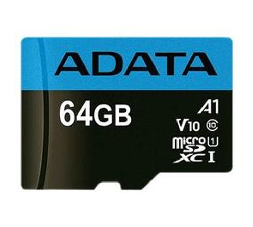 ADATA 64GB, MicroSDHC, Class 10 Memory Card UHS-I