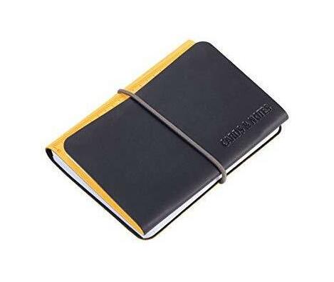 Troika Card Case Wallet & Notepad DIN A7 Yellow/Black