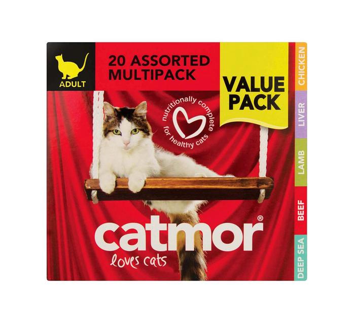 CATMOR WET CAT FOOD ASSORT 20 X 85G