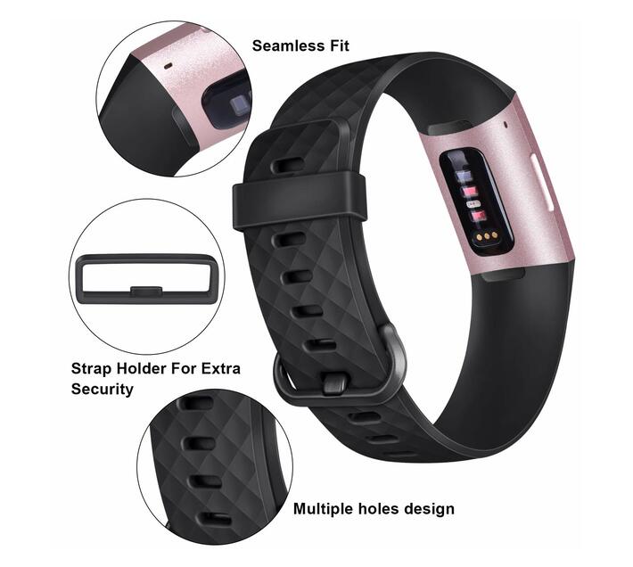 Linxure Fitbit Charge 3 Silicone Strap 
