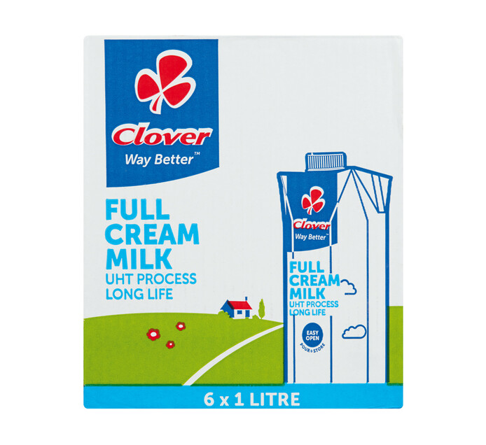 CLOVER UHT MILK 1L, FULL CREAM Makro