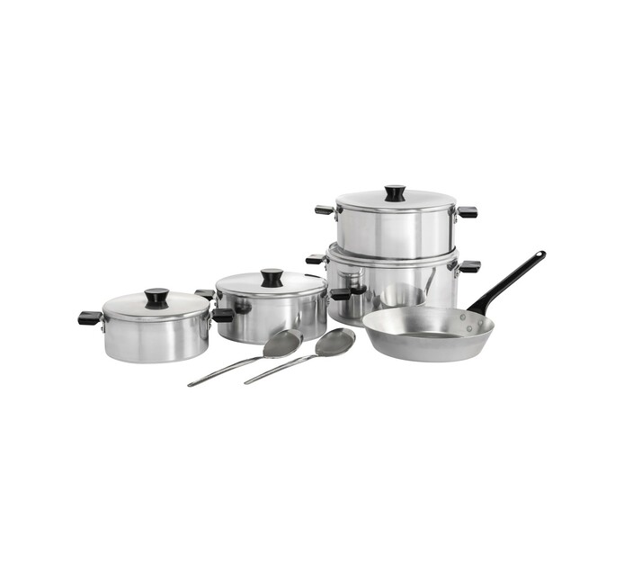 Primaries 11Piece Aluminium Cookware Set Makro