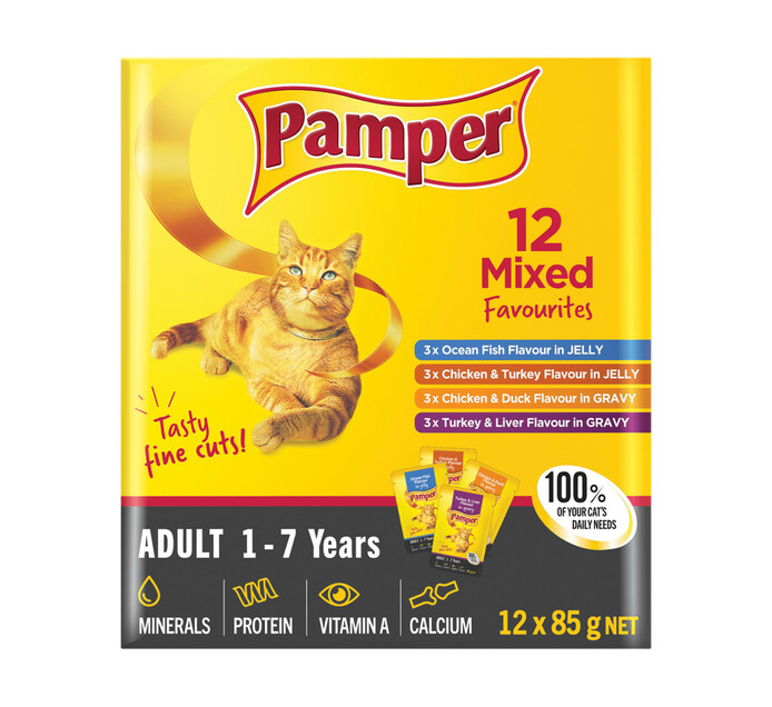 Pamper Fine Cut Multipack Mixed (48 x 85g)