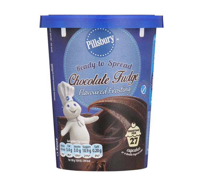 Pillsbury Frosting Chocolate Fudge (1 x 400g) Baking Toppings