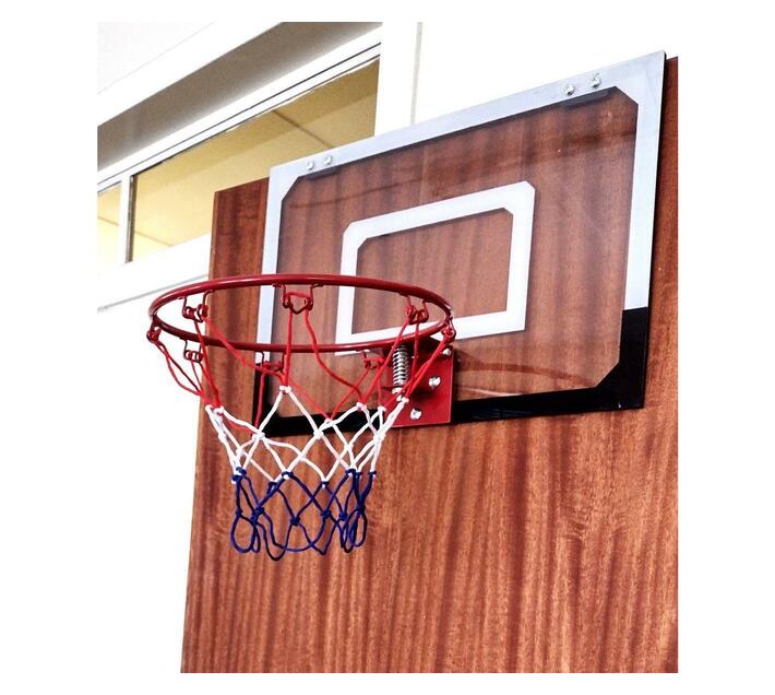 Kids Basketball Hoop Transparent Backboard & Inflatable PVC Basketball