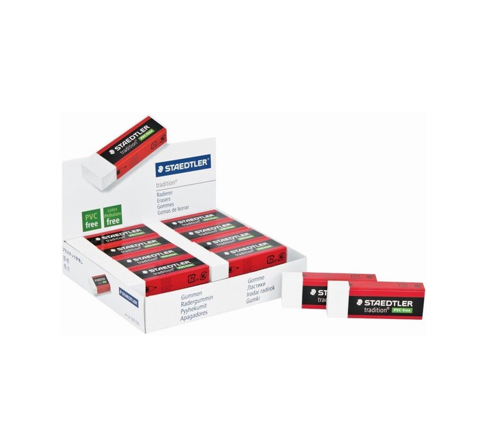 Staedtler PVC Tradition Eraser 20 Pack Erasers Erasers Erasers