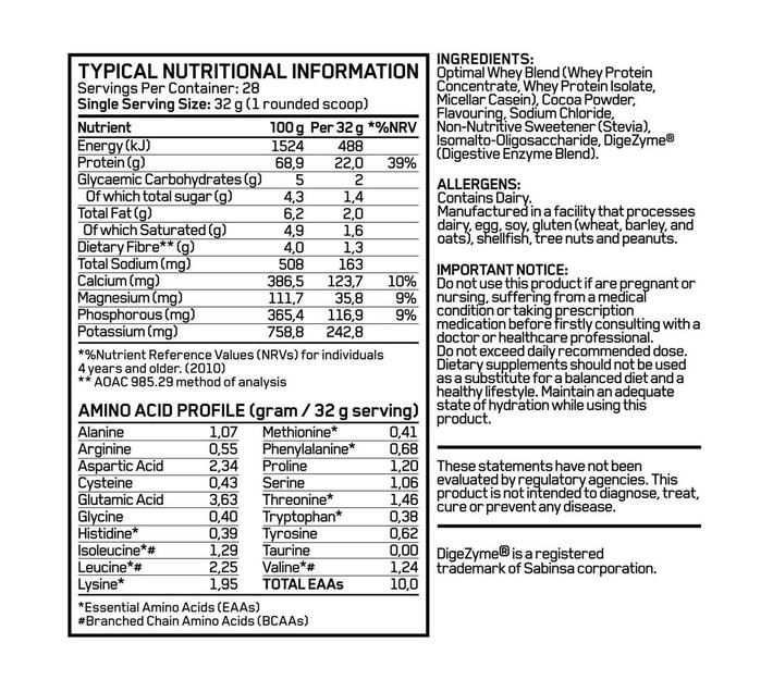 Alpha Sports Nutrition Optimal Whey Combo 1.8kg Makro
