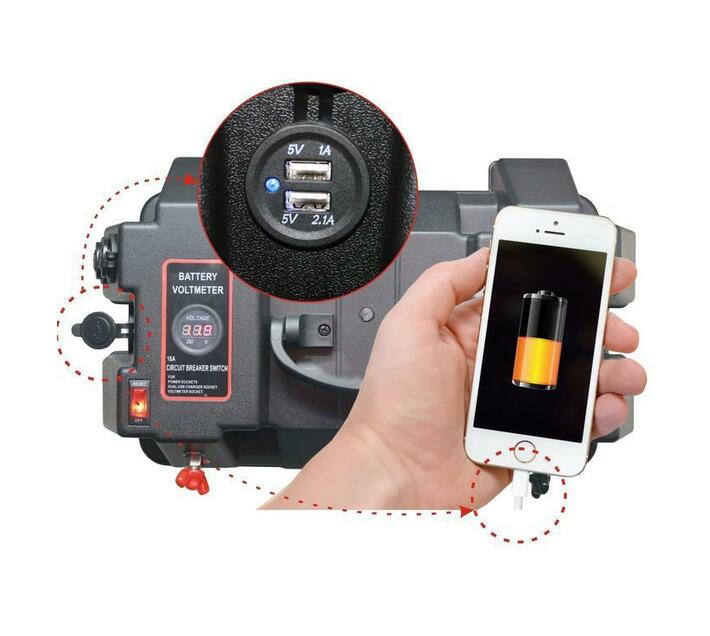 Outdoor Portable Weather Proof Battery Box Makro