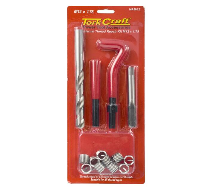 Thread Repair Kit 14pc M12 X 1.75 X 1.5mm Internal Thread Carded Makro