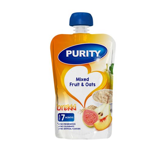 Purity Pureed Baby Food Mixed Fruit and Oats (1 x 110ml)