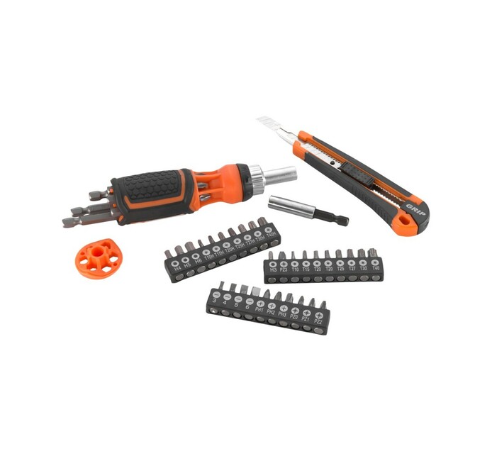 Grip Ratchet Screwdriver Set Makro