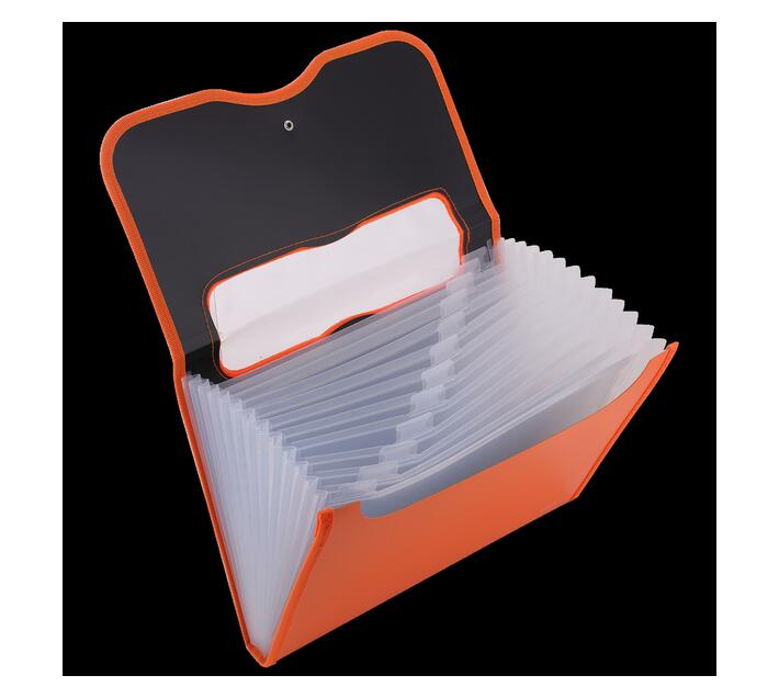 DELI A4 Expanding File 13 Pockets Orange Makro