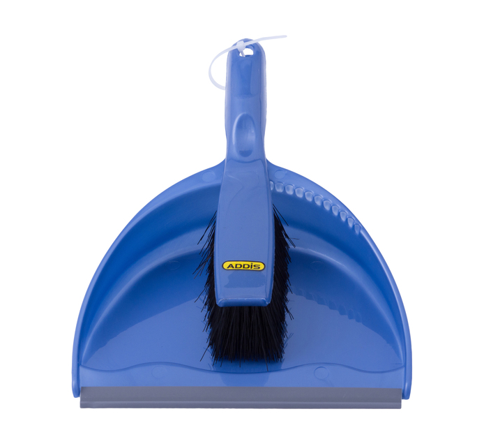 Addis Dustpan and brush set Blue Kitchen Brushware Scourers and Cloths Kitchen Cleaning