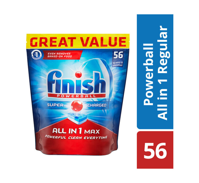 Finish All In One Auto Dishwashing Tablets Regular (4 x 56's)