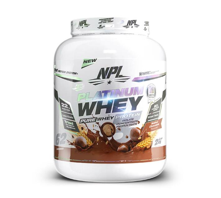 NPL Platinum Whey Protein (2kg) Malted Choc Milk Makro