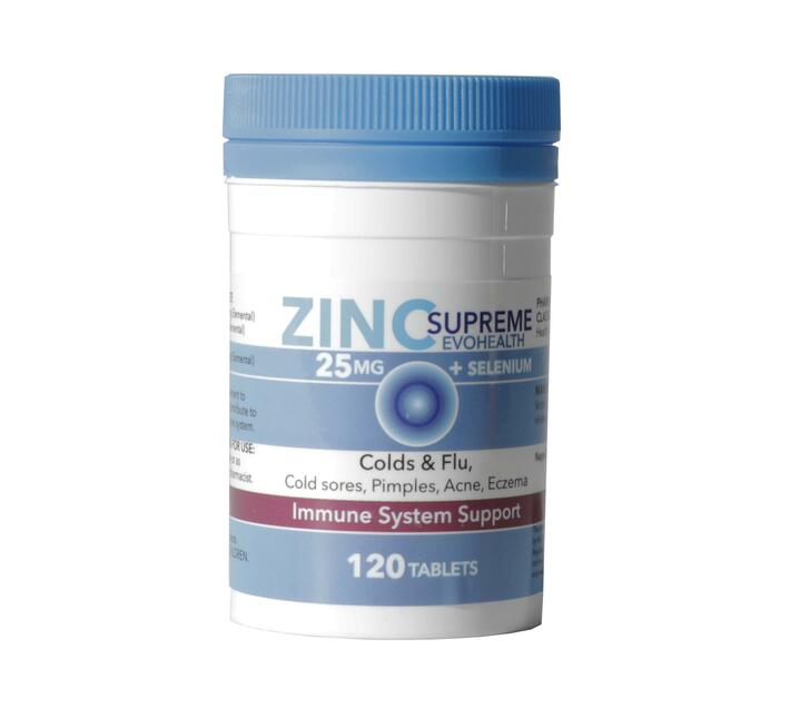 Zinc and selenium 25mg 120 Tablets