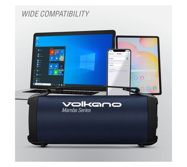Volkano Portable Bluetooth Speaker with FM Radio and Micro SD Card