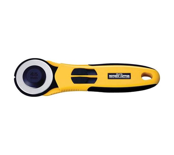 OLFA ROTARY CUTTER 45MM BLADE C/W SAFETY SLIDE
