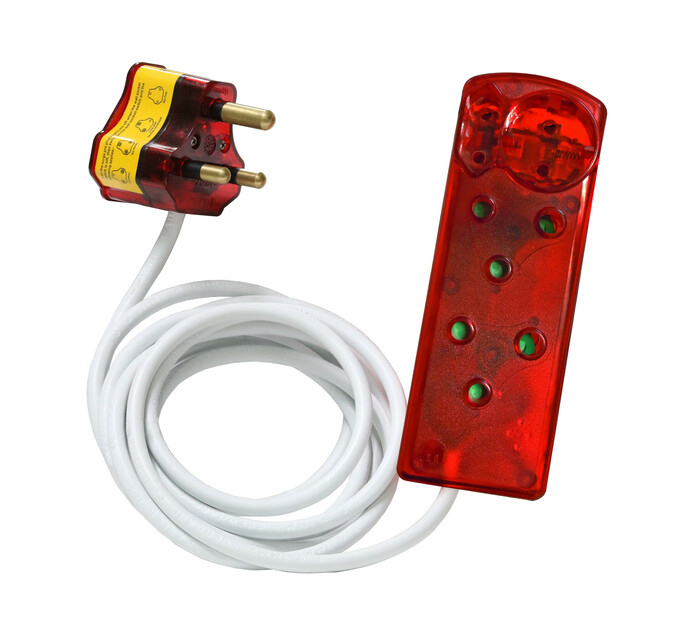 Ellies 4Way Surge Multiplug with 5 m Lead Makro