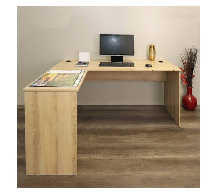 Denver Office Furniture LShape Office Desk 1600 Washed Shale Makro