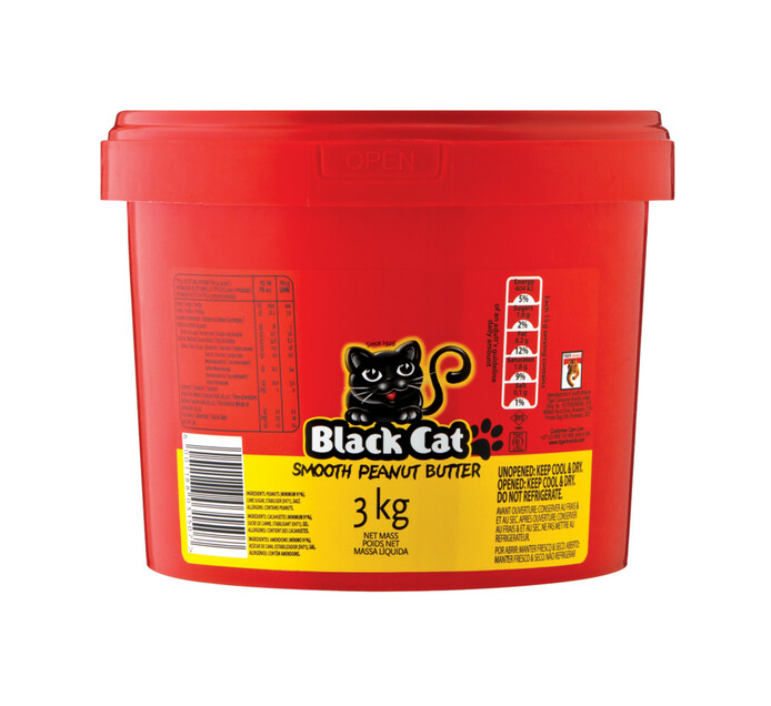 Black Cat Peanut Butter Smooth (6 x 3kg)
