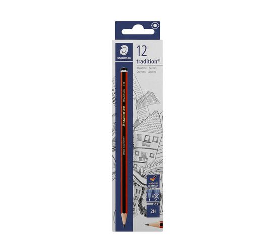 Staedtler Tradition 2H Pencils 12-Pack 